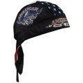 OEM Produce Personalizado logotipo impreso algodón Hipe Hop Deportes Dew Rag ciclismo Bandana Headwrap Skull Cap